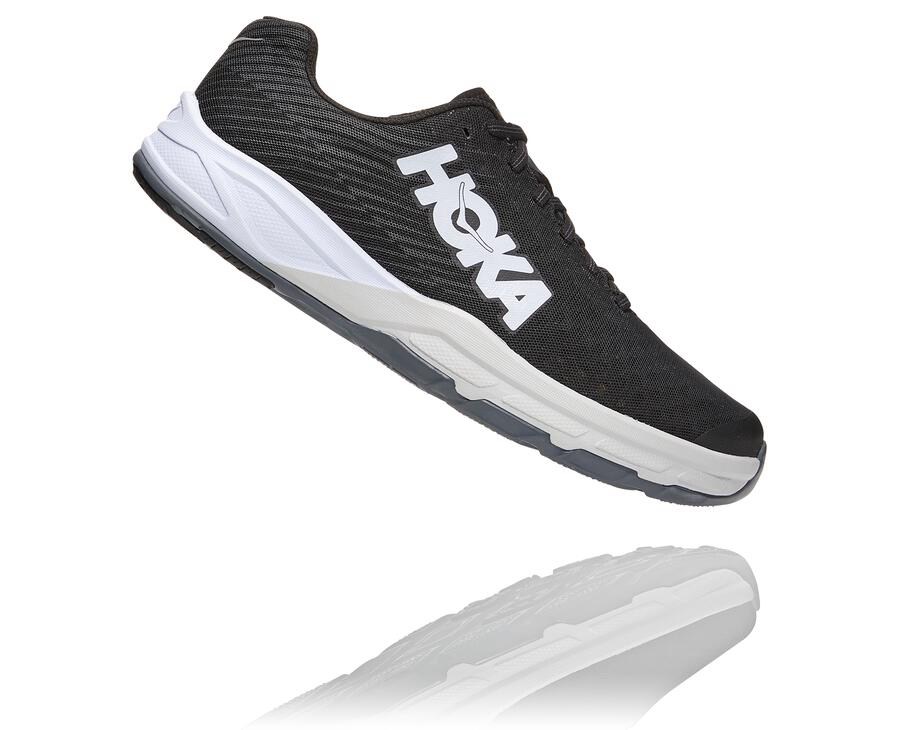 Hoka One One Koşu Ayakkabısı Kadın Siyah/Beyaz - Evo Carbon Rocket - RQ4127859